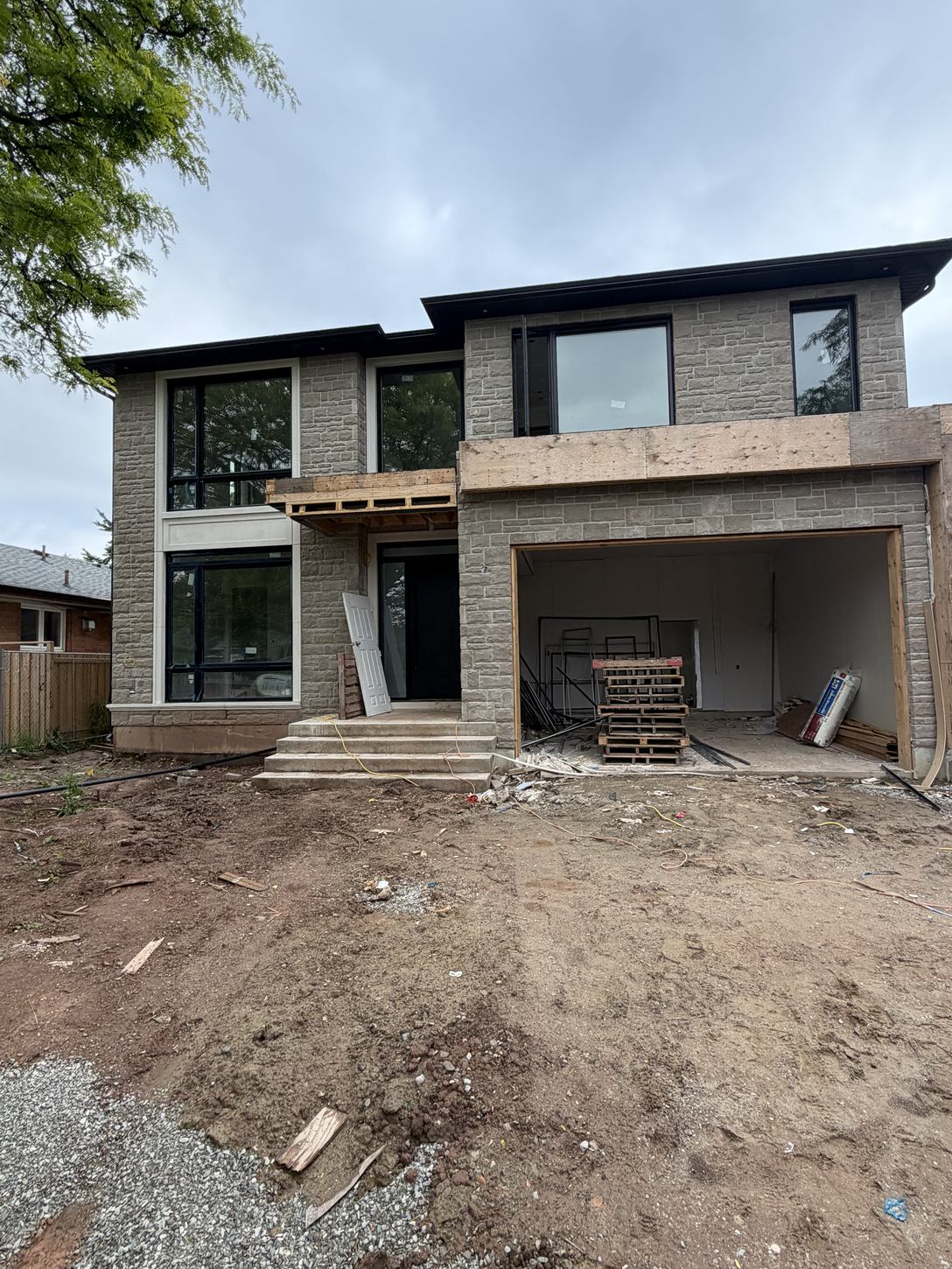 Front elevation of the Alphonese custom home by Danclair Construction